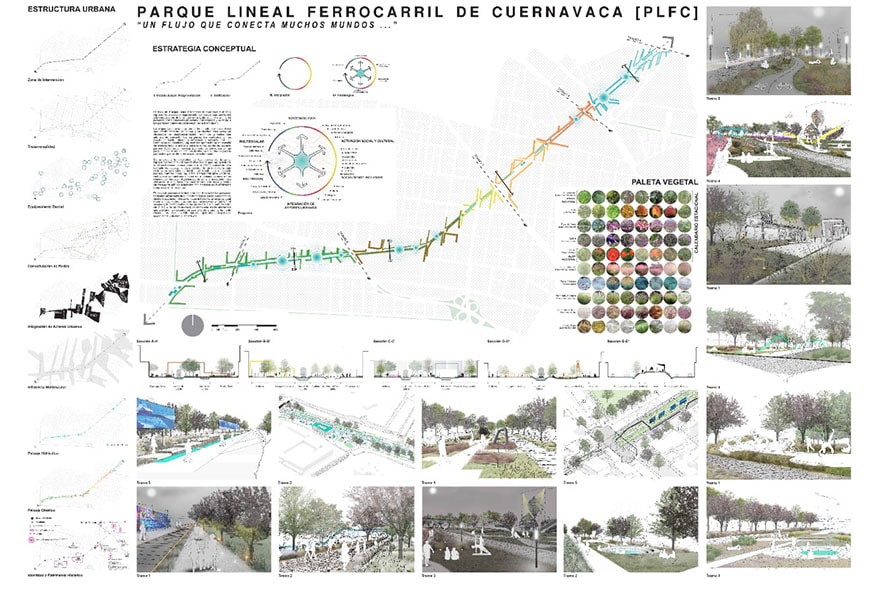 Parque Lineal Ferrocarril de Cuernavaca, proyecto de FUNDAMENTAL